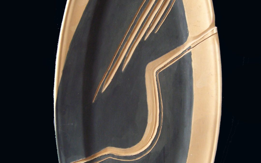 Nero piegato e graffito