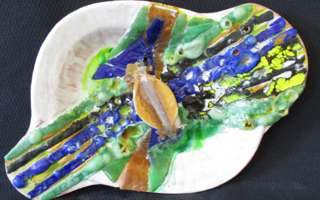 Vetro su maiolica