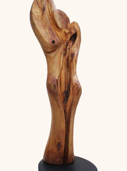Una nuova scultura in legno di ulivo